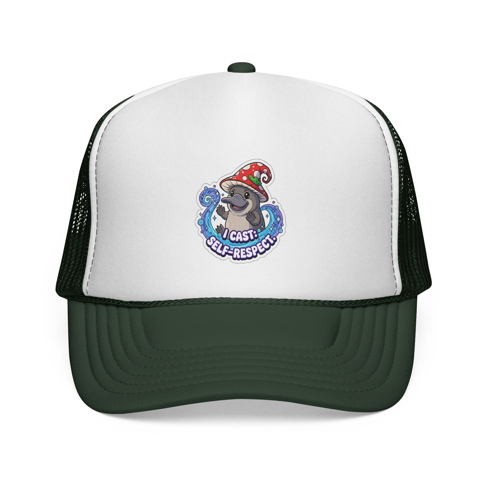 Platypus Wizard 'I CAST: SELF-RESPECT' Trucker Cap