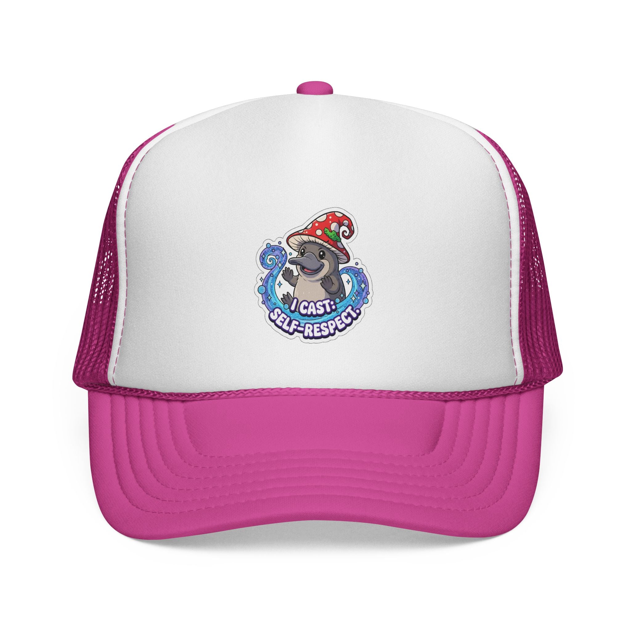 Platypus Wizard 'I CAST: SELF-RESPECT' Trucker Cap