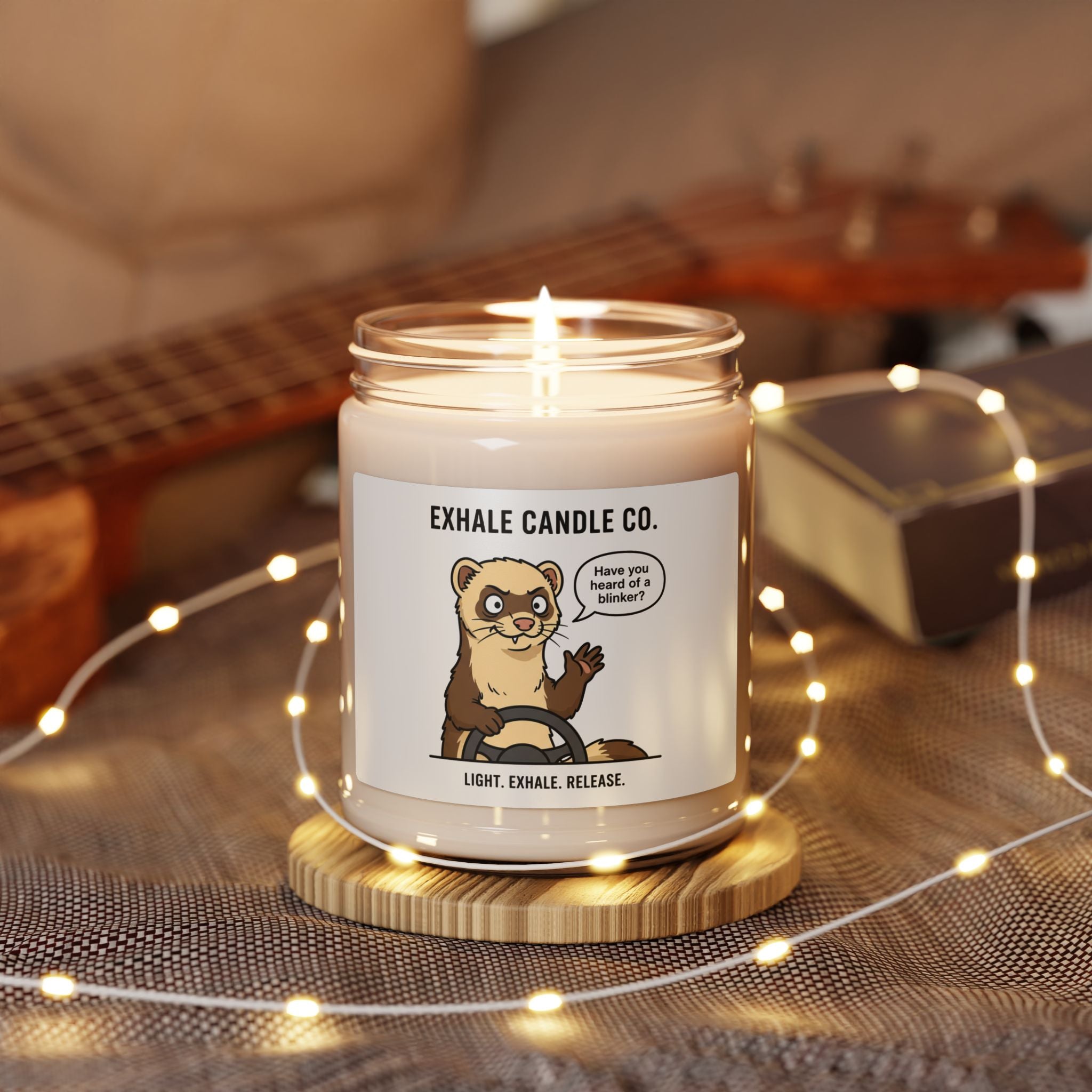 Chester the Ferret Soy Candle — "Have You Heard of a Blinker?"