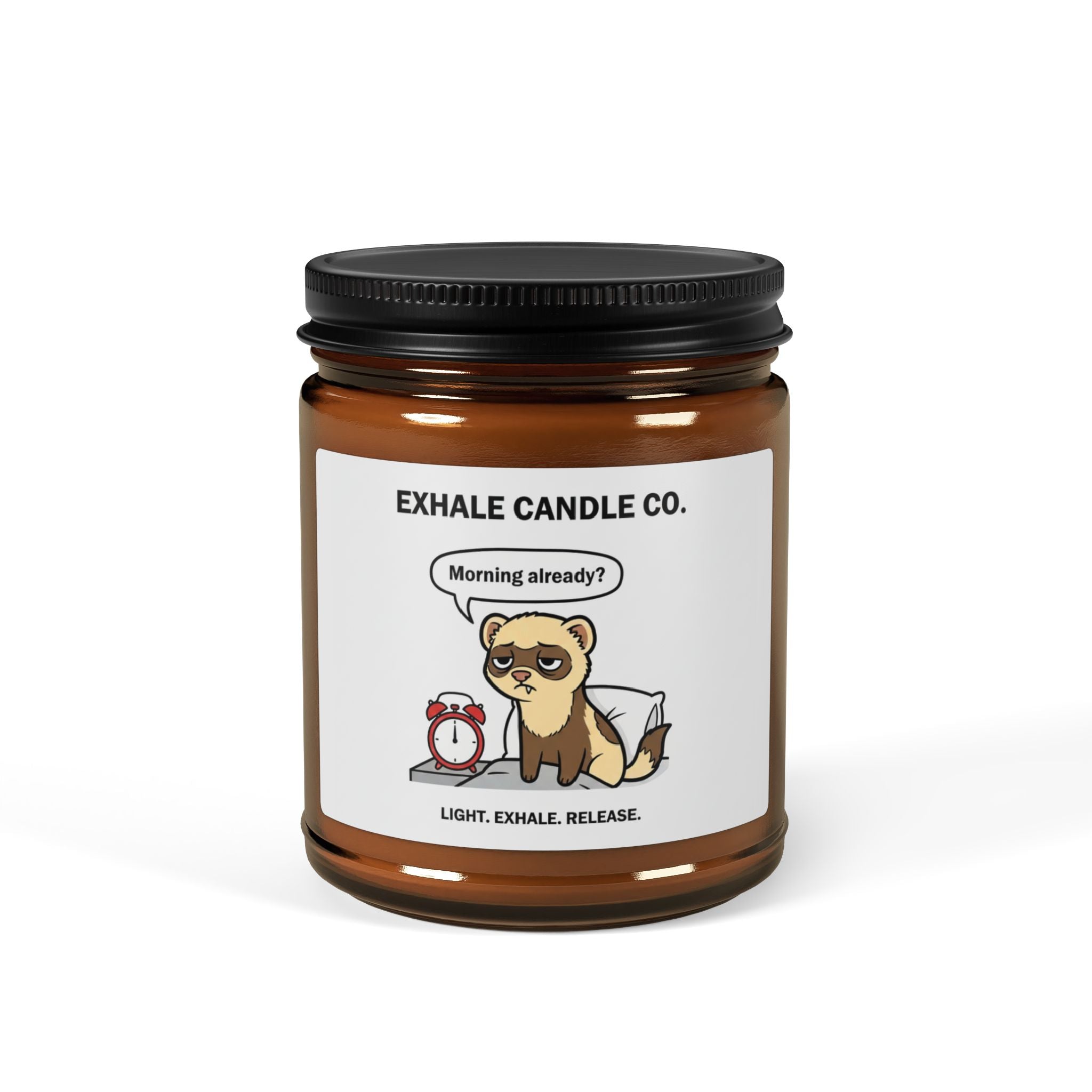 Chester the Ferret Aromatherapy Candle — Morning Already