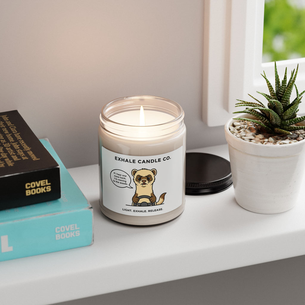 Chester the Ferret Soy Candle — Traffic Sucks
