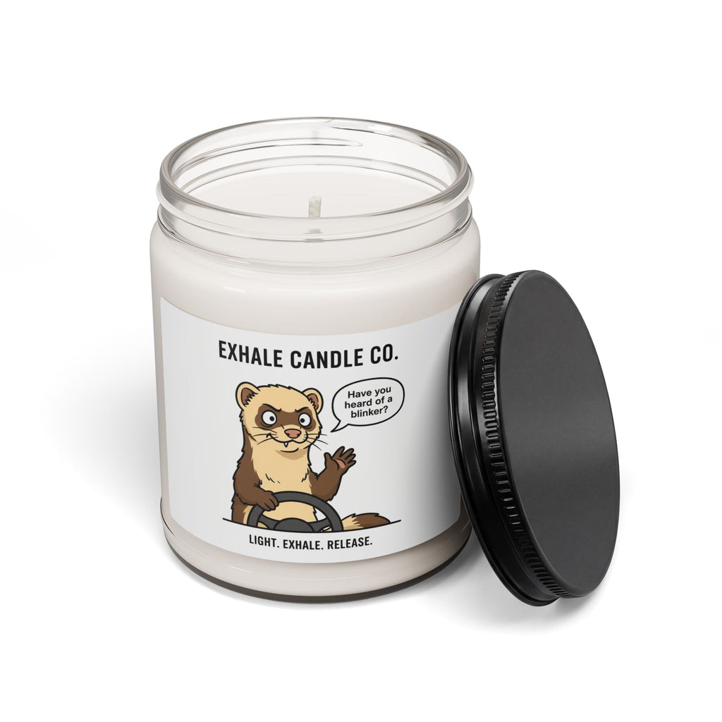 Chester the Ferret Soy Candle — "Have You Heard of a Blinker?"