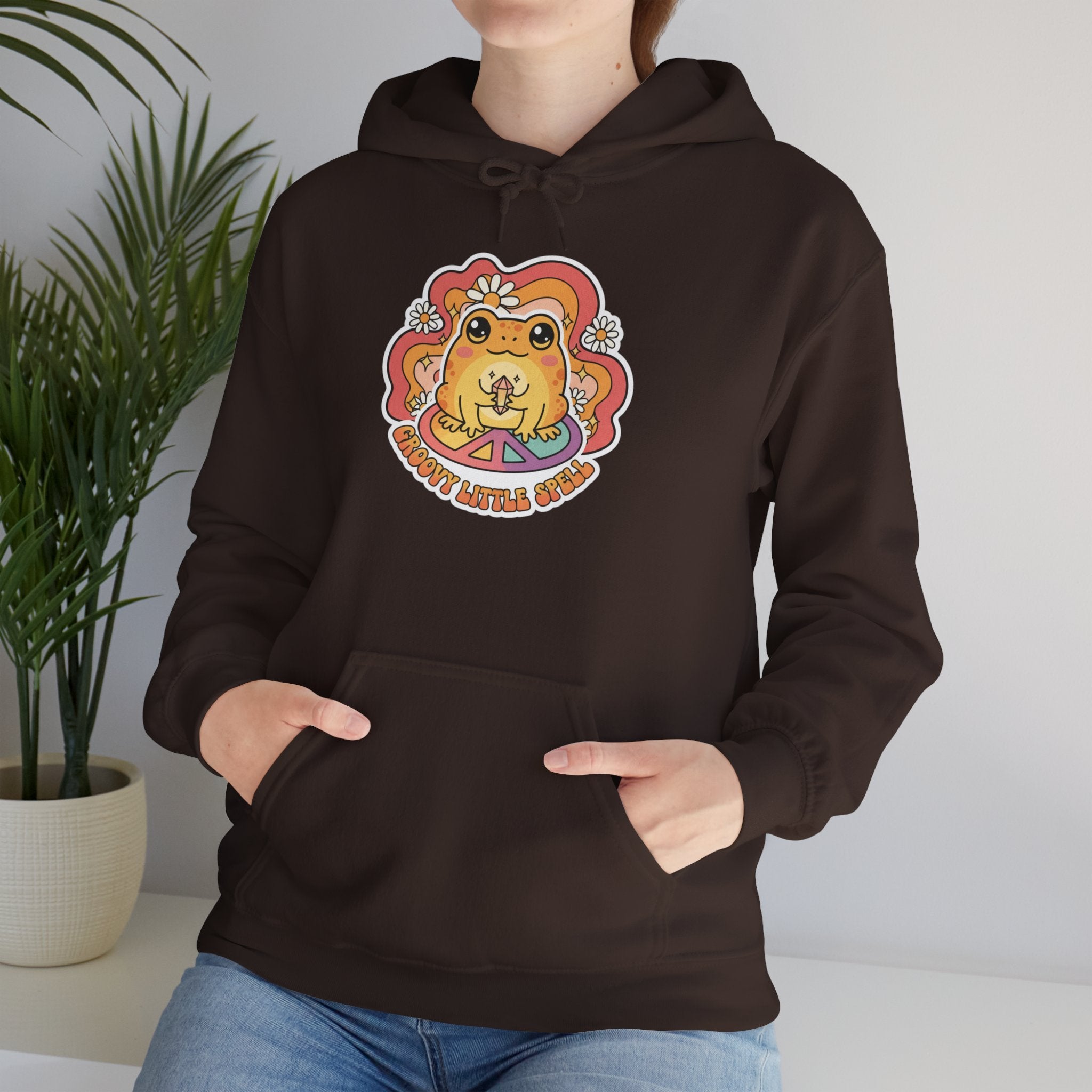 Lion Spirit Hoodie — 'Good Vibes Only' Retro Graphic Sweatshirt