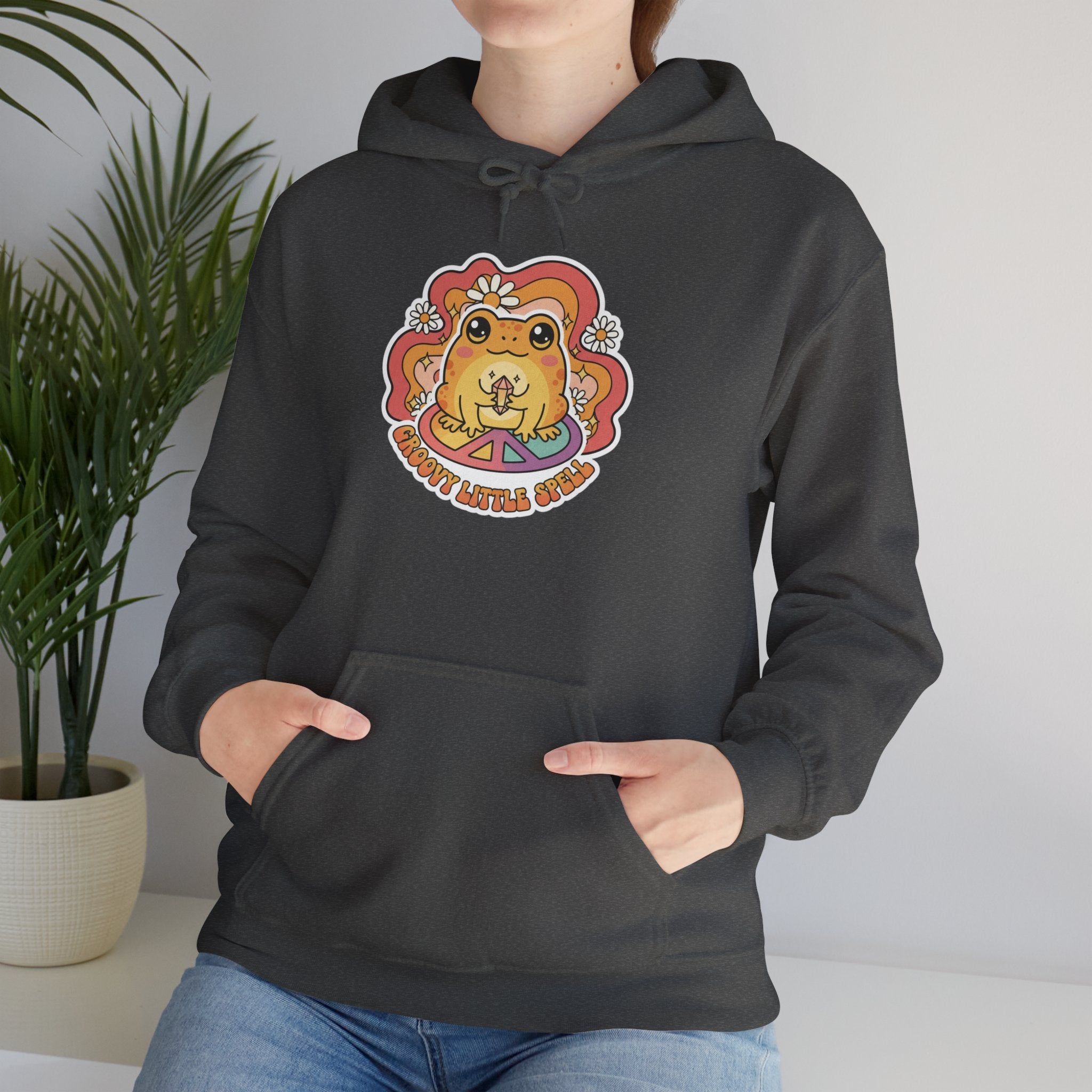 Lion Spirit Hoodie — 'Good Vibes Only' Retro Graphic Sweatshirt