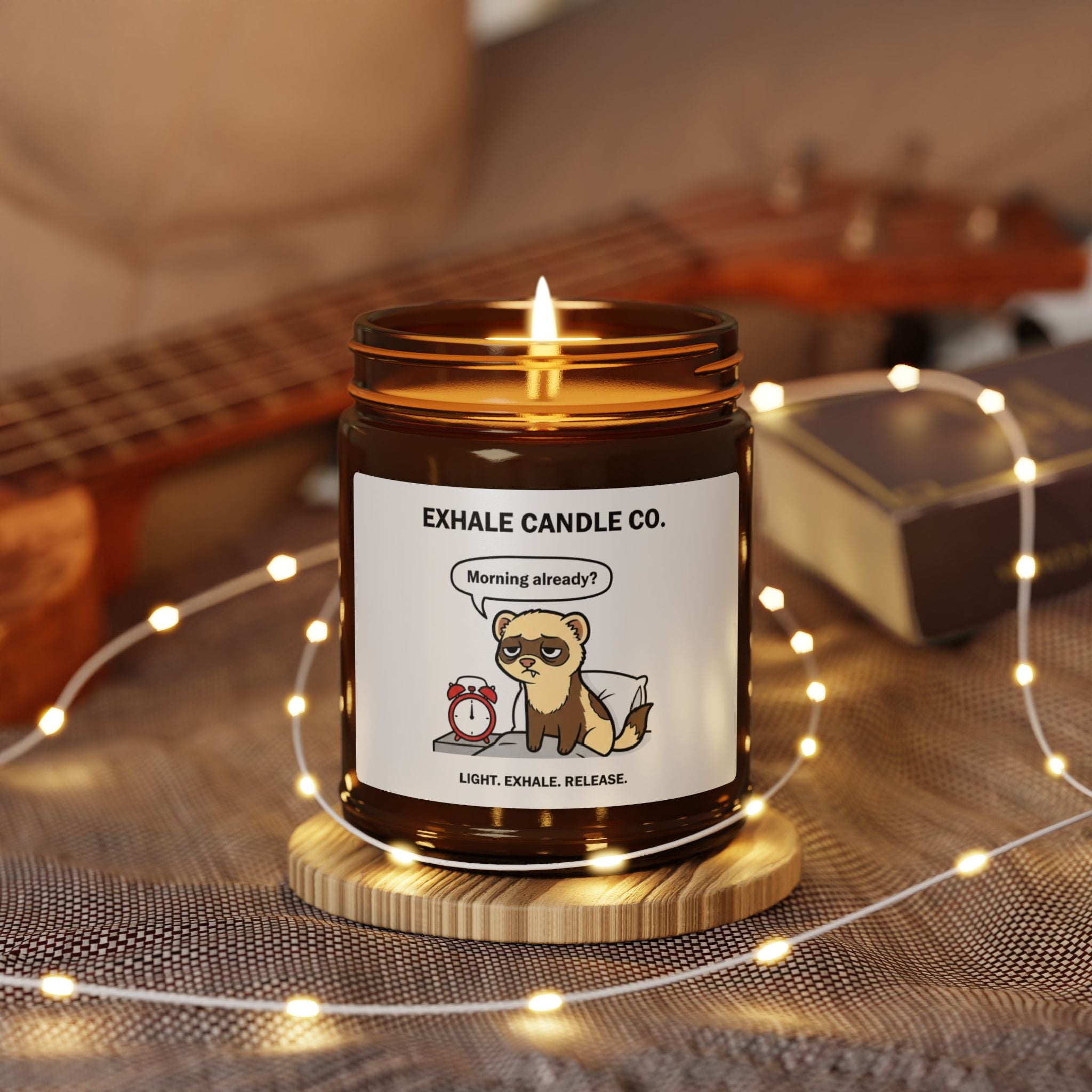 Chester the Ferret Aromatherapy Candle — Morning Already