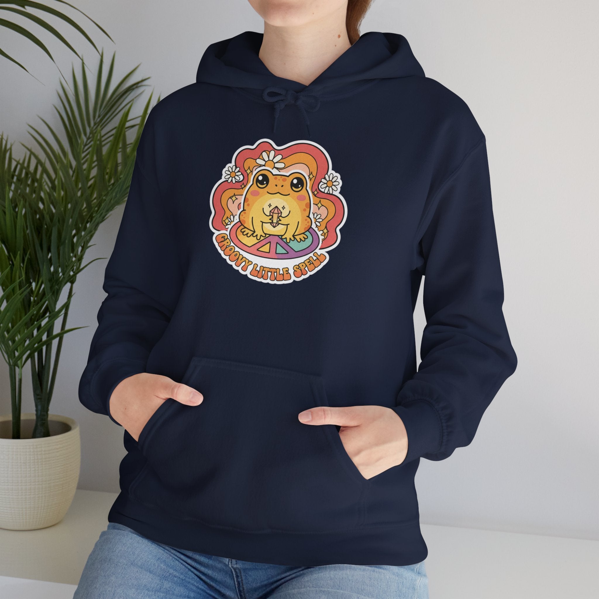 Lion Spirit Hoodie — 'Good Vibes Only' Retro Graphic Sweatshirt