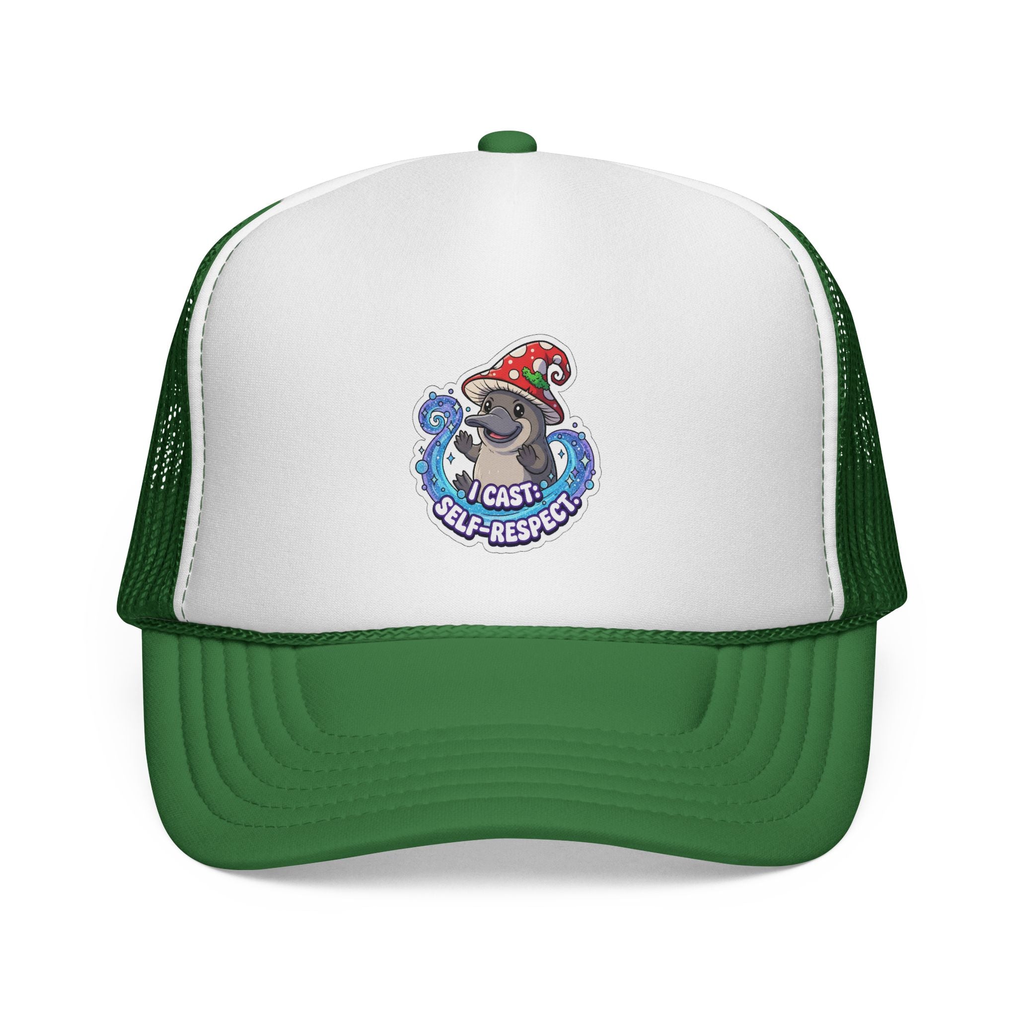 Platypus Wizard 'I CAST: SELF-RESPECT' Trucker Cap
