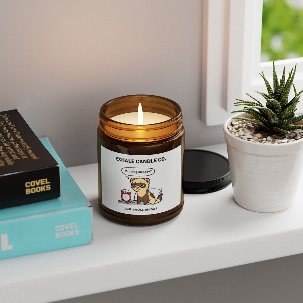 Chester the Ferret Aromatherapy Candle — Morning Already