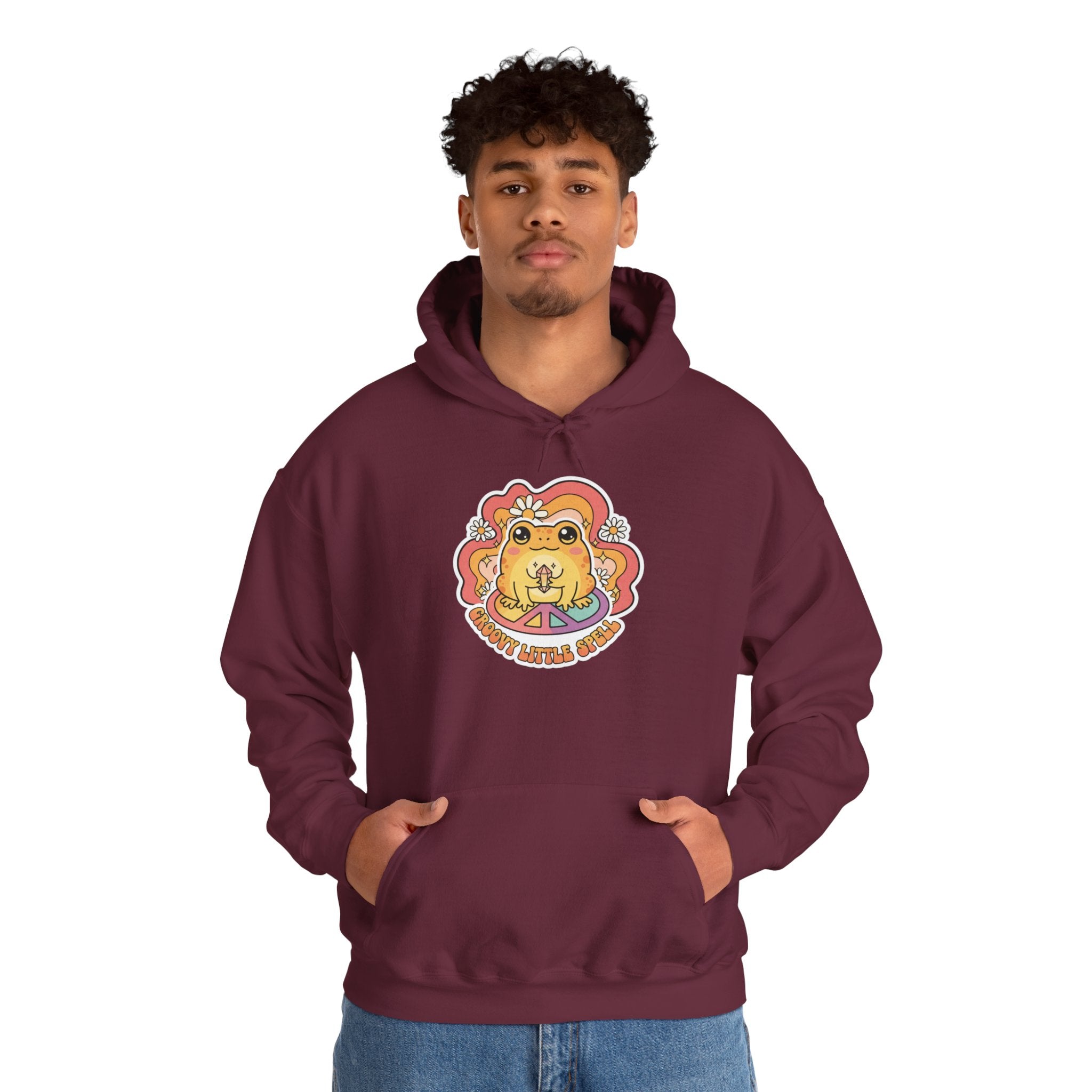 Lion Spirit Hoodie — 'Good Vibes Only' Retro Graphic Sweatshirt